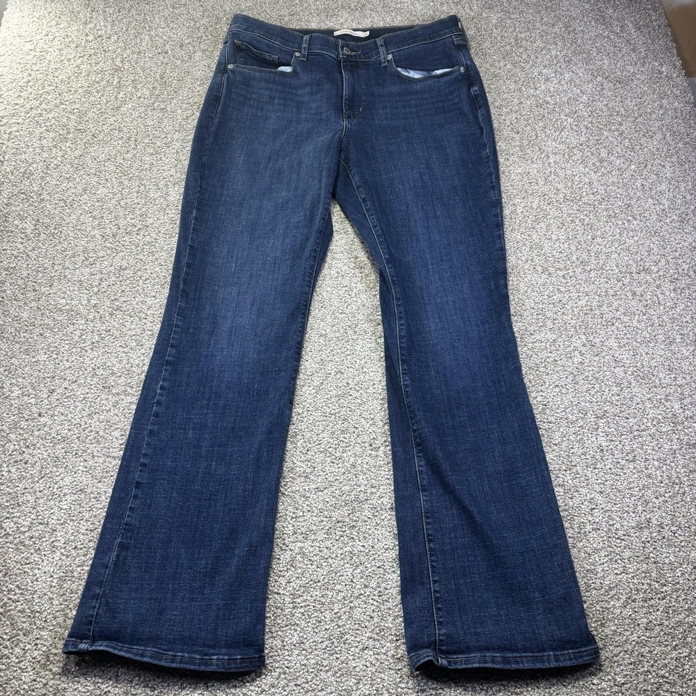 Levis Classic Bootcut Jeans Womens 12 W31 L32 Blue Medium Wash Stretch Denim
